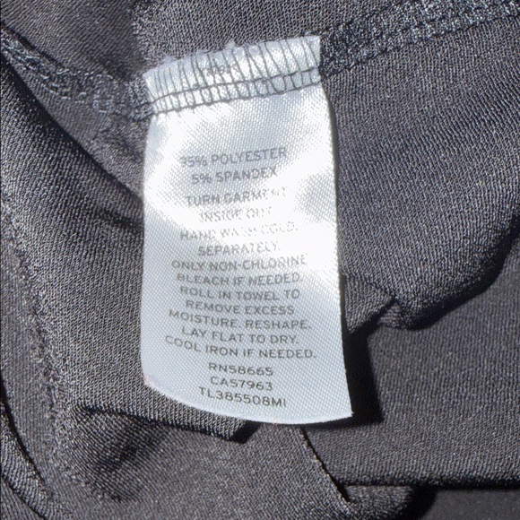 Leith Peplum Spaghetti Strap Camisole Cropped Top Black Women’s Size S - Picture 6 of 6